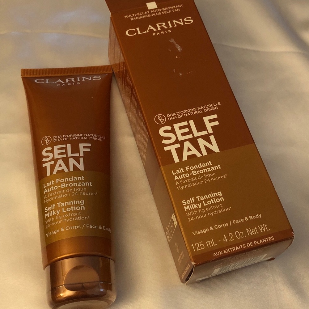 Clarins Self Tan Self Tanning Milky Lotion Face & Body Sealed 125ml NIB